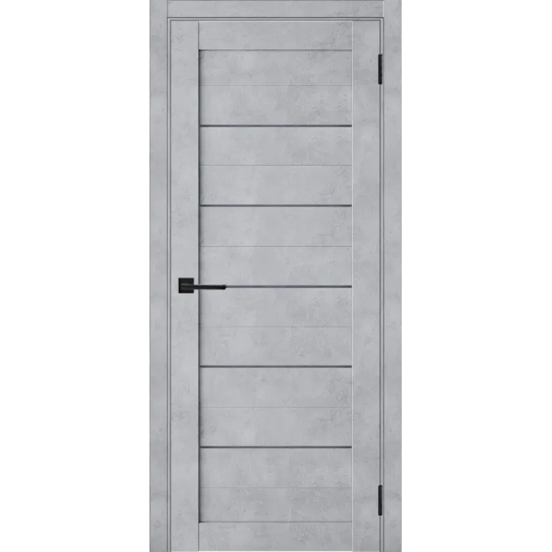 Межкомнатная дверь ЛесКом Техно Лайт 600х2000  Бетон серый