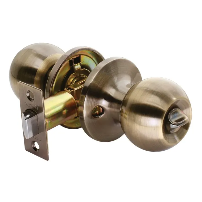 Ручка дверная HK-01 Фиксатор WC бронза античная