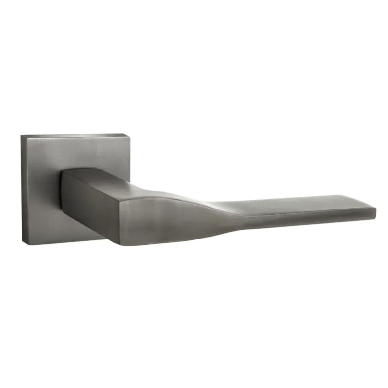 Ручка дверная "Лунго", серия SLIM, INAL 553-03 матовый черный никель