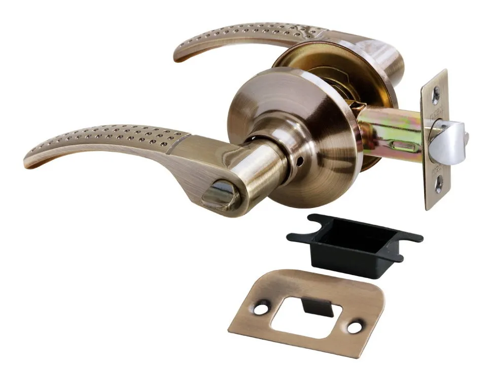 Ручка дверная HK-04 WC Фиксатор WC бронза античная