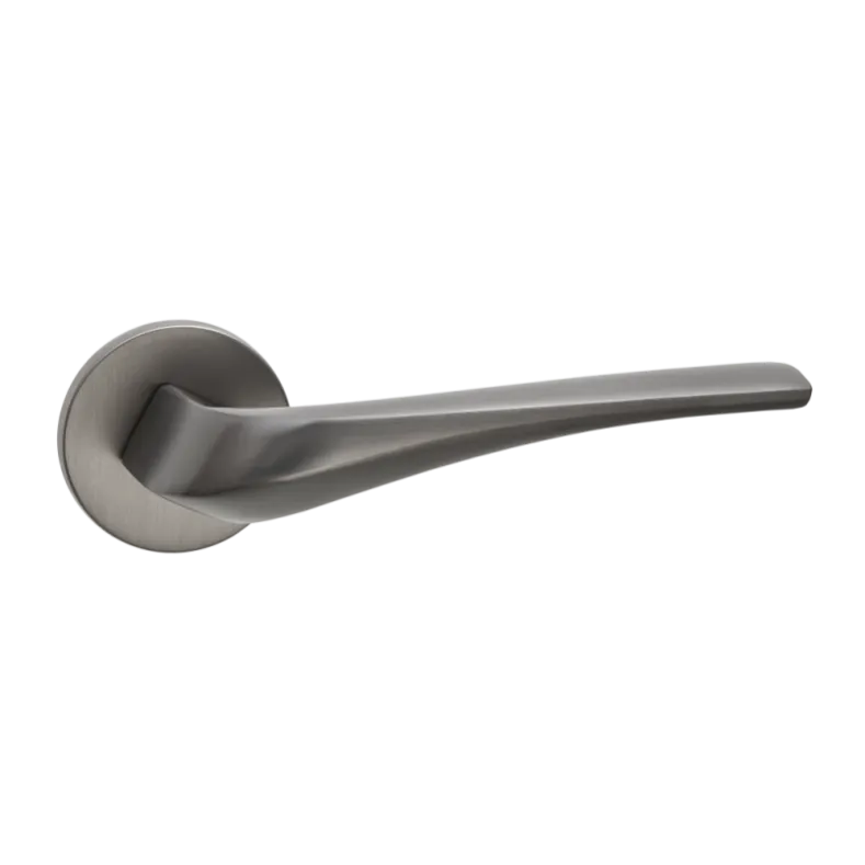 Ручка дверная "Соффиони", серия SLIM, INAL 547-06 матовый черный никель