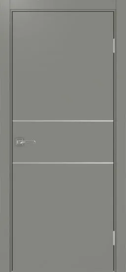 Межкомнатная дверь Оптима Порте Неаполь_203 молдинг алюм.хром