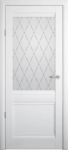 Межкомнатная дверь Albero Империя Рим со стеклом 600х2000  Белый