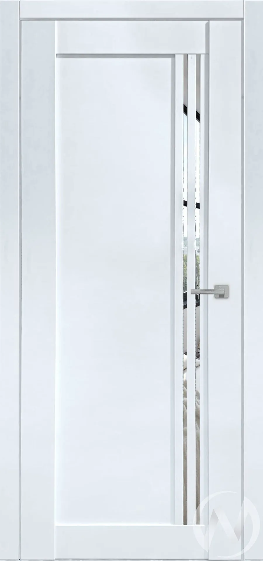 Межкомнатная дверь Дера Мастер 698-ЗР 600х2000  Эмалекс белый