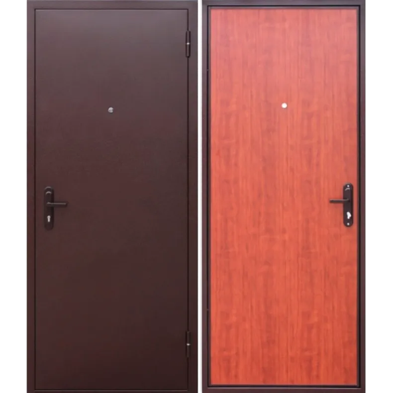 Входная дверь в квартиру Феррони 4,5 см Прораб антик медь 860х2050 Левая Антик медь - Рустикальный дуб