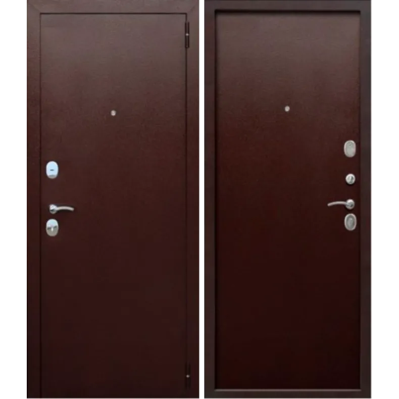 Входная дверь в квартиру Феррони 7,5 см Гарда металл/металл NEW 860х2050 Левая медь антик -  медь антик