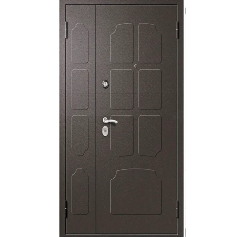 Входная дверь в квартиру Алмаз АЛЕКСАНДРИТ 221 1200х2050 Левая  Букле черный -  Дуб беленый НП