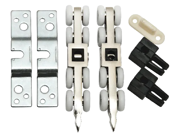 комплект 8-колесных роликов, для двери весом до 60кг 