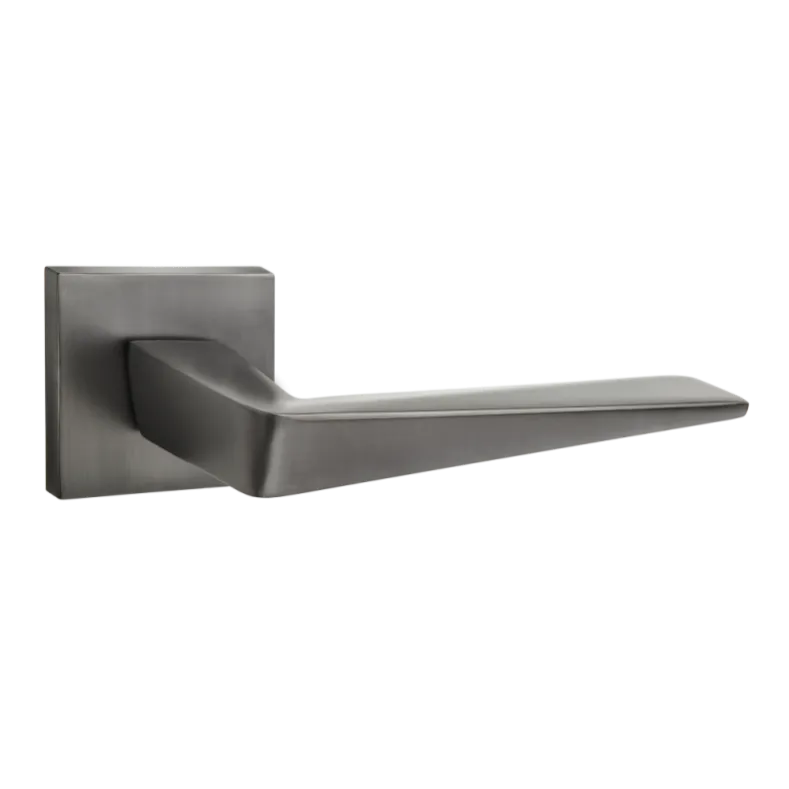 Ручка дверная "Раф", серия SLIM, INAL 552-03 матовый черный никель