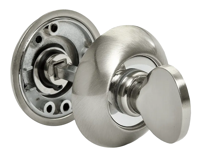 Завертка RUCETTI RAP WC белый никель/полированный хром