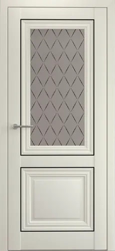 Межкомнатная дверь Albero Империя Спарта-2 с молдингом со стеклом 700х2000  Ваниль Межкомнатная дверь Albero Империя Спарта-2 с молдингом со стеклом 700х2000  Ваниль