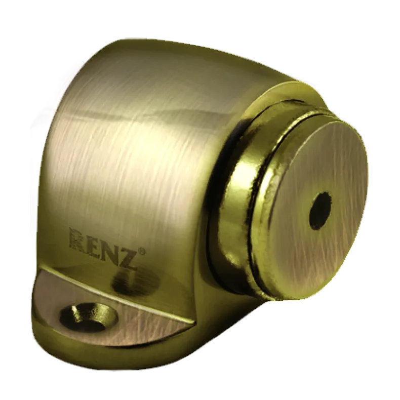 Ограничитель дверной РЕНЦ напольный, магнитный, INDSM 32 бронза античная