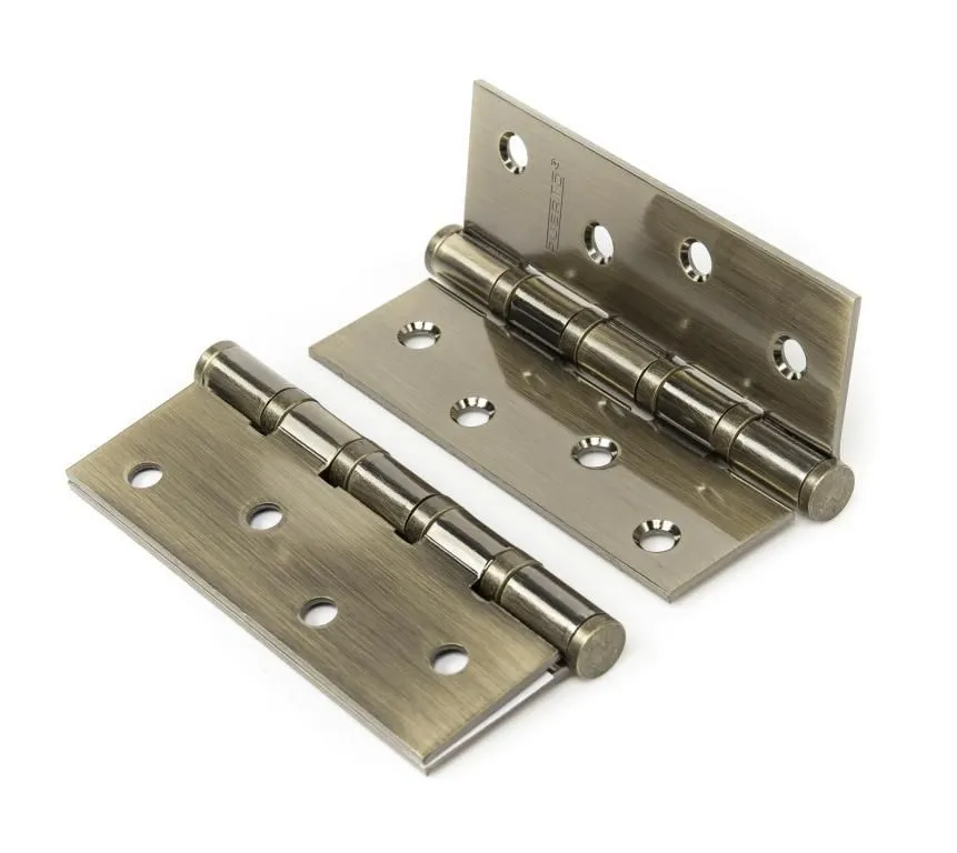 Петля стальная 100*75*2,5, 4 кольца PUERTO IN100-4S бронза античная