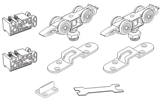 Комплект ролики-стопор STABLE SET V-2 160KG Комплект ролики-стопор STABLE SET V-2 160KG