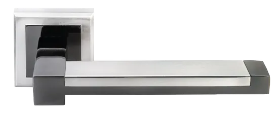 Ручка дверная Morelli SANIBEL MH-39 SN/BN-S раздельная на квадратной розетке