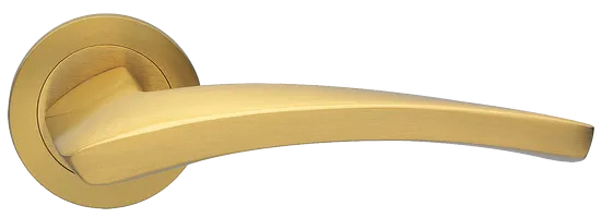 Ручка дверная Morelli WIND R1 OSA раздельная на круглой розетке Ручка дверная Morelli WIND R1 OSA раздельная на круглой розетке