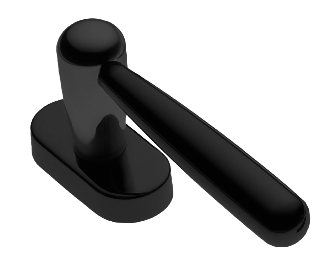 Ручка дверная PINOKKIO W1 NERO-ST оконная с 4-х позицион. механизмом цвет черный soft touch