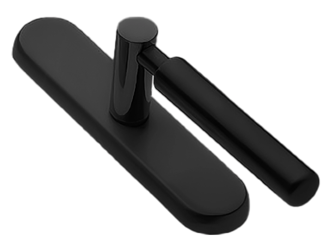 Ручка дверная CLOUD PL NERO-ST на планке цвет черный soft touch Ручка дверная CLOUD PL NERO-ST на планке цвет черный soft touch