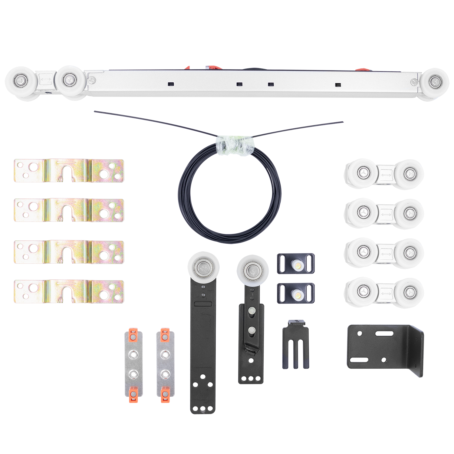 Комплект системы TS для раздвижных дверей SET-TS 2+1 на 3 полотна (2 подвижных и 1 стационарное) Комплект системы TS для раздвижных дверей SET-TS 2+1 на 3 полотна (2 подвижных и 1 стационарное)