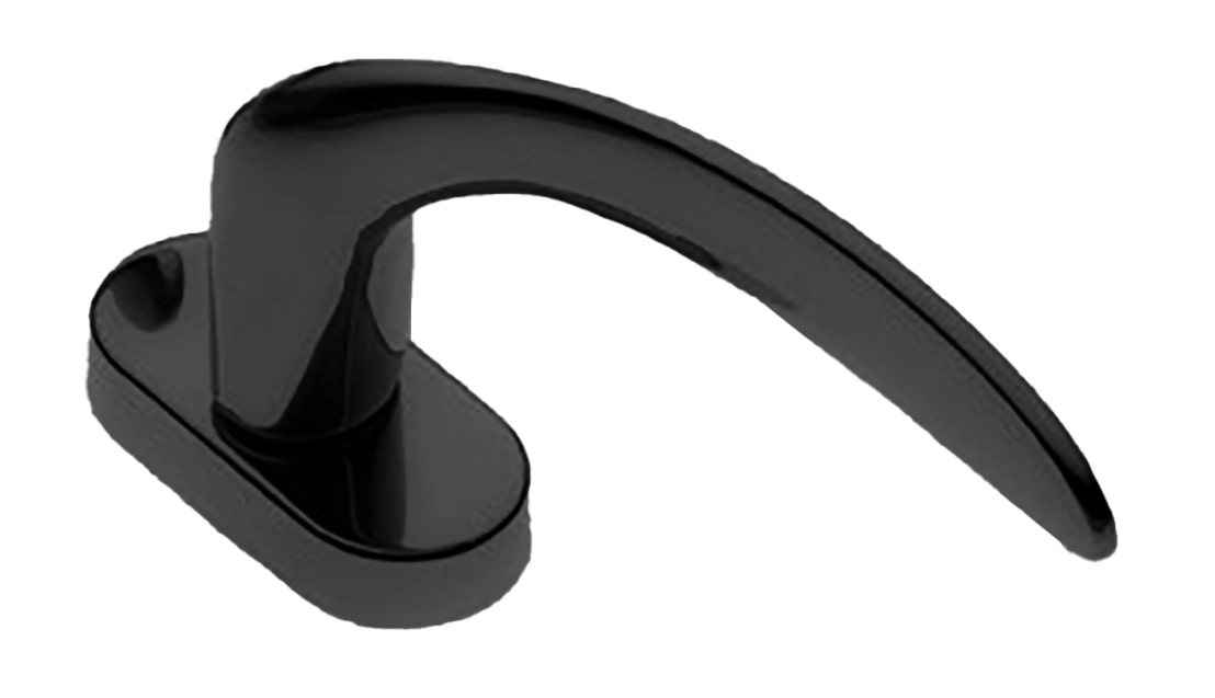 Ручка дверная COBRA W1 NERO-ST оконная с 4-х позицион. механизмом цвет черный soft touch