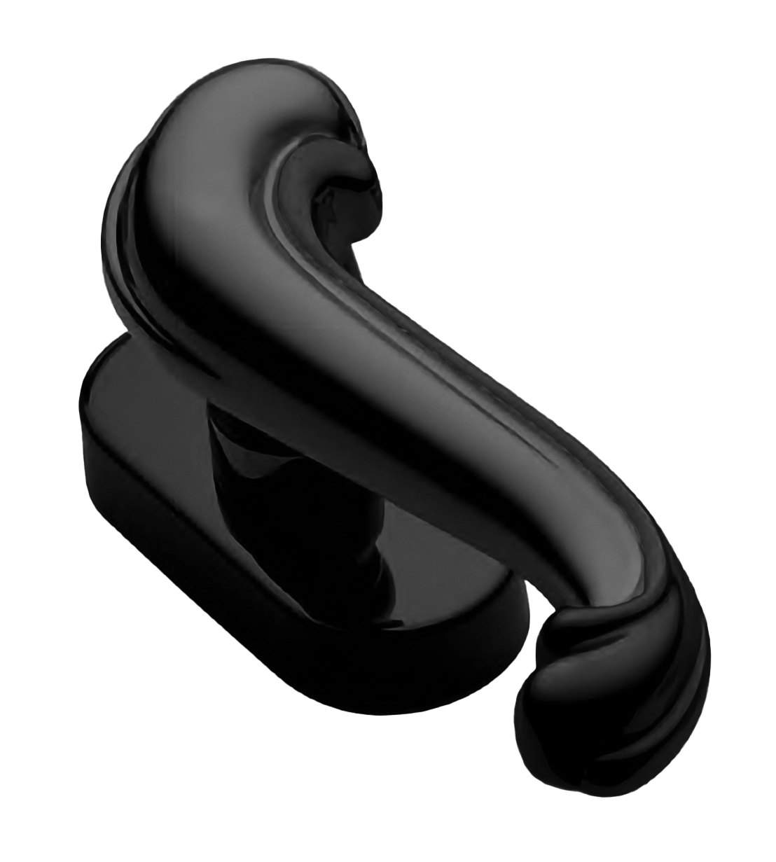Ручка дверная BAROCCO W1 NERO-ST оконная с 4-х позицион. механизмом цвет черный soft touch