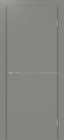 Межкомнатная дверь Оптима Порте Неаполь_202 молдинг алюм.хром