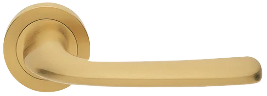 Ручка дверная Morelli SAND R2 OSA раздельная на круглой розетке из латуни