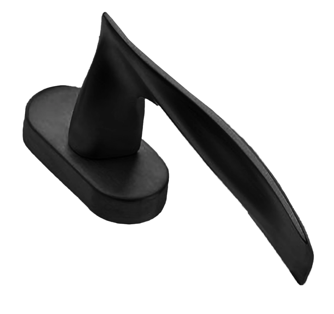 Ручка дверная WAVE W1 NERO-ST оконная с 4-х позицион. механизмом цвет черный soft touch Ручка дверная WAVE W1 NERO-ST оконная с 4-х позицион. механизмом цвет черный soft touch