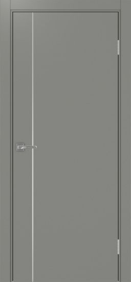 Межкомнатная дверь Оптима Порте Неаполь_204 молдинг алюм.хром