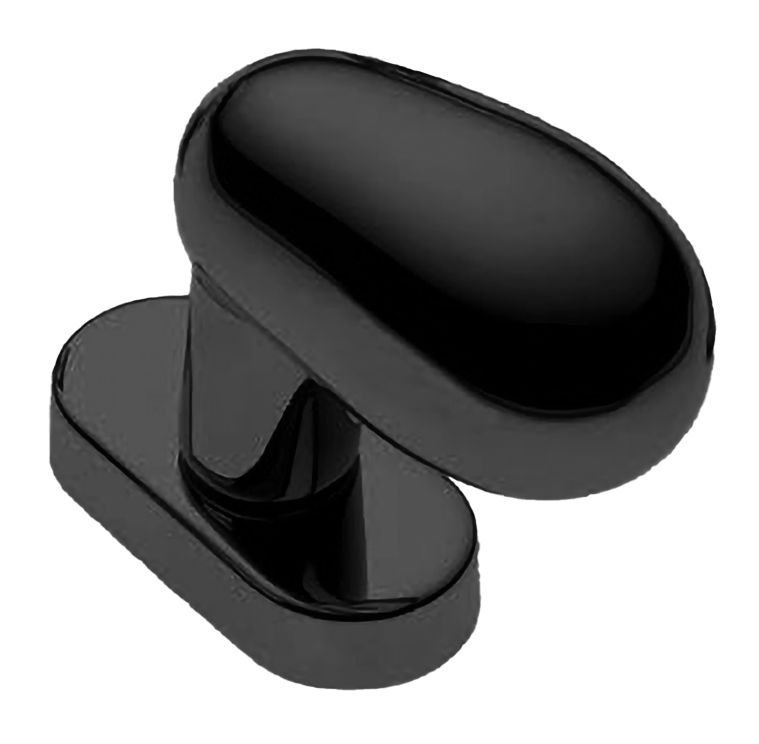 Ручка дверная UOVO W1 NERO-ST оконная с 4-х позицион. механизмом цвет черный soft touch Ручка дверная UOVO W1 NERO-ST оконная с 4-х позицион. механизмом цвет черный soft touch