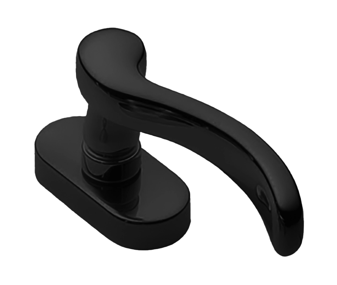 Ручка дверная ERICA W1 NERO-ST оконная с 4-х позицион. механизмом цвет черный soft touch Ручка дверная ERICA W1 NERO-ST оконная с 4-х позицион. механизмом цвет черный soft touch