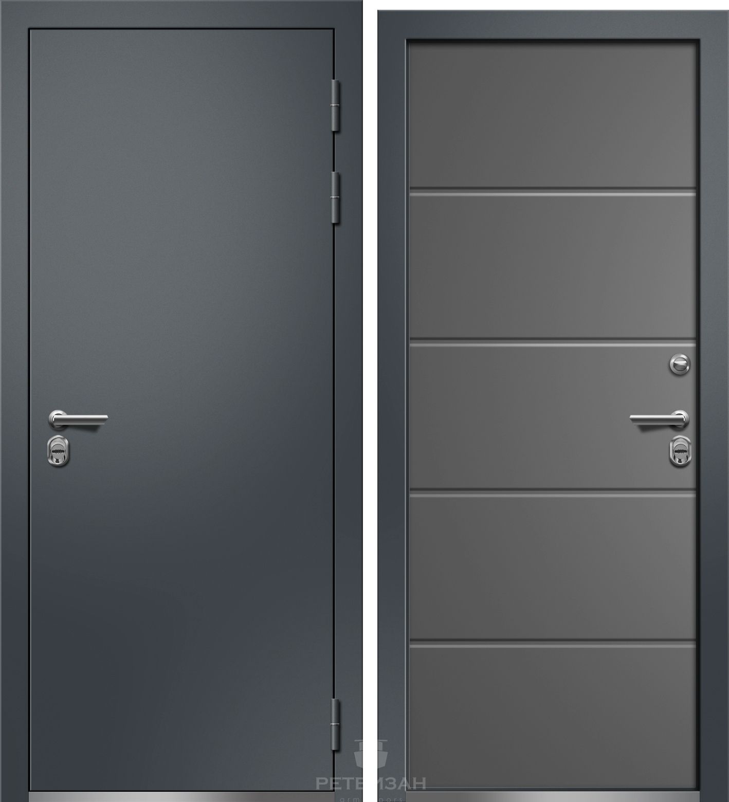 Входная дверь в дом с терморазрывом Ретвизан СЕЛЕНА-100 (TEРMO)