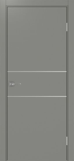 Межкомнатная дверь Оптима Порте Неаполь_203 молдинг алюм.хром