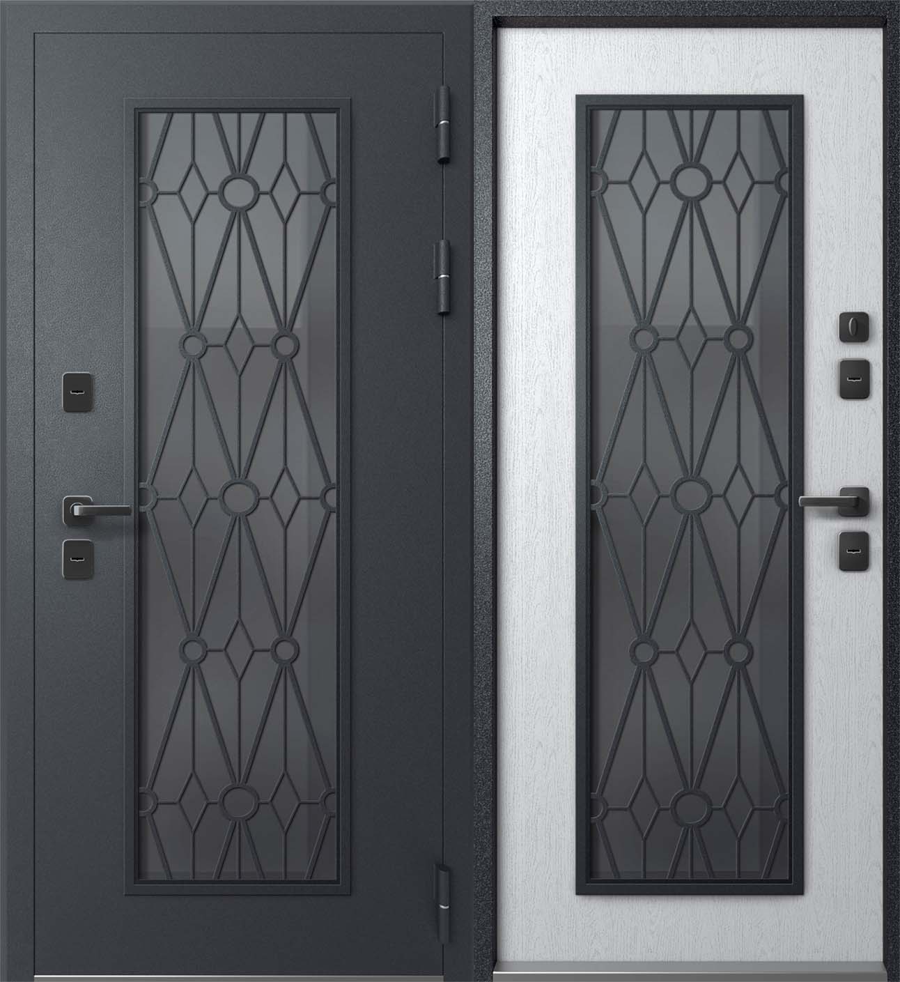 Входная дверь с терморазрывом Мегатрон Termo-1 со стеклом