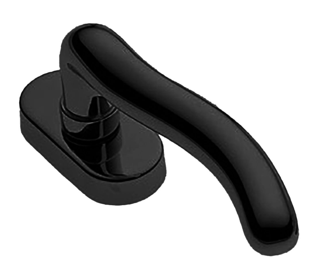 Ручка дверная SNAKE W1 NERO-ST оконная с 4-х позицион. механизмом цвет черный soft touch Ручка дверная SNAKE W1 NERO-ST оконная с 4-х позицион. механизмом цвет черный soft touch
