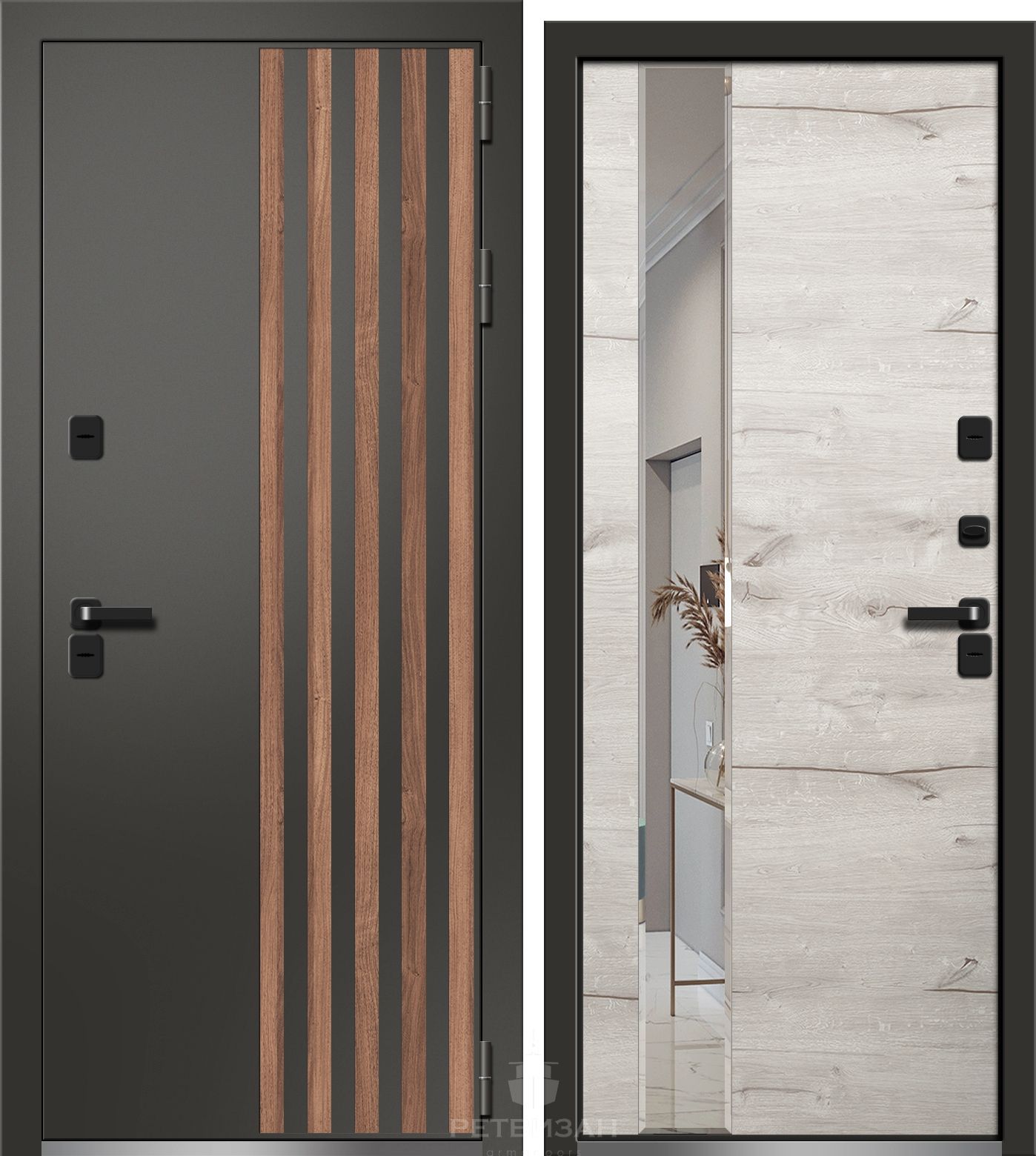 Входная дверь в дом с терморазрывом Ретвизан Триера-300