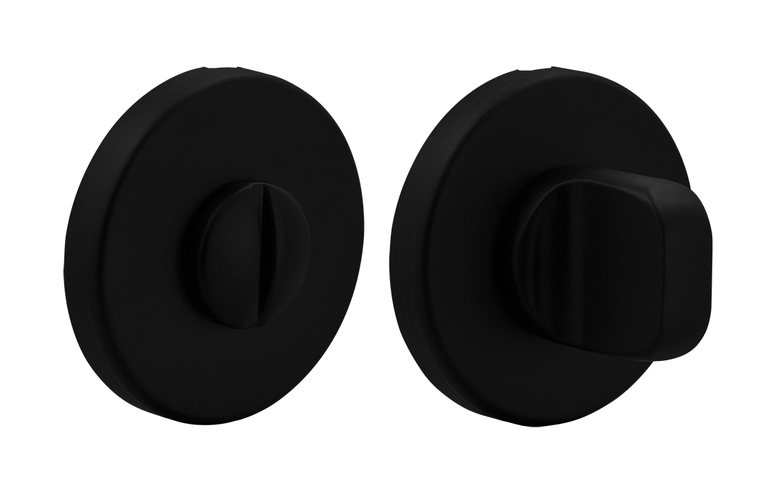 Завертка сантехническая LUX-WC-R5 NERO-ST на круглой розетке цвет черный soft-touch Завертка сантехническая LUX-WC-R5 NERO-ST на круглой розетке цвет черный soft-touch