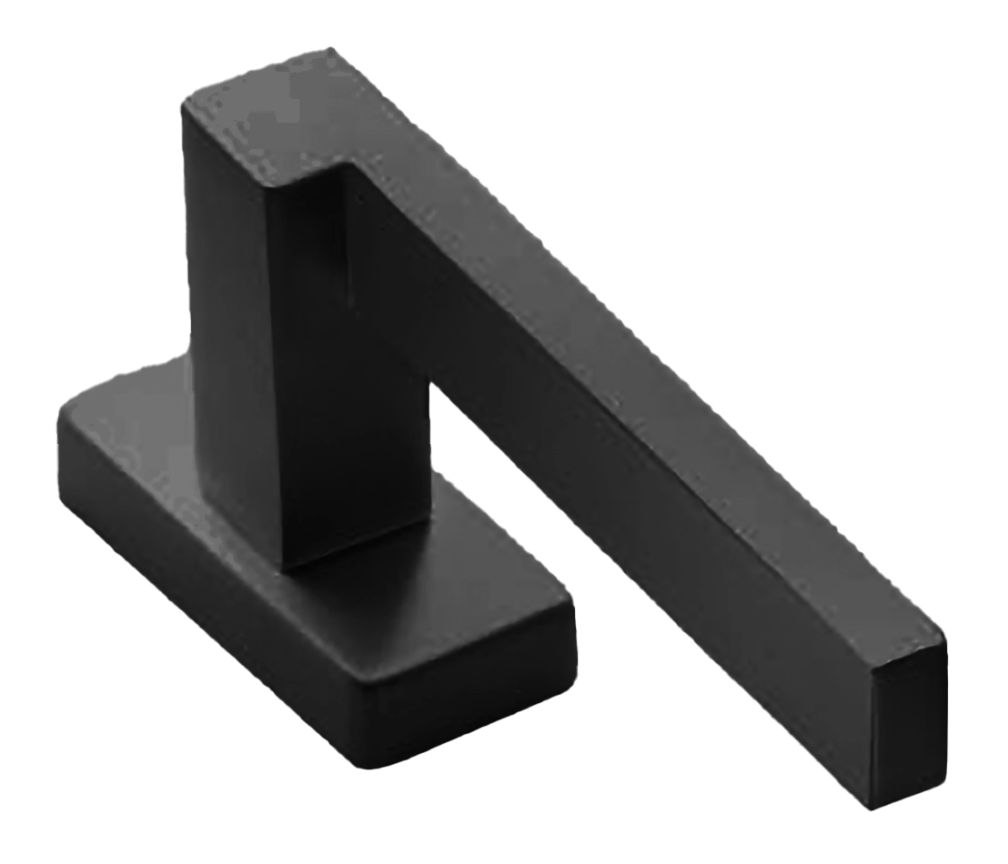 Ручка дверная STONE W1 NERO-ST оконная с 4-х позицион. механизмом цвет черный soft touch Ручка дверная STONE W1 NERO-ST оконная с 4-х позицион. механизмом цвет черный soft touch