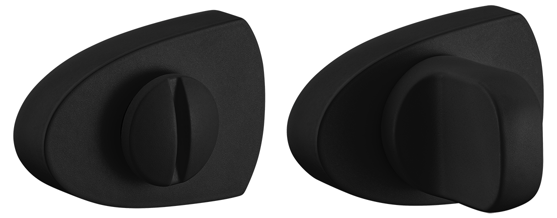 Завертка сантехническая LUX-WC-UN NERO-ST на фигурной розетке цвет черный soft-touch. ЦАМ Завертка сантехническая LUX-WC-UN NERO-ST на фигурной розетке цвет черный soft-touch. ЦАМ