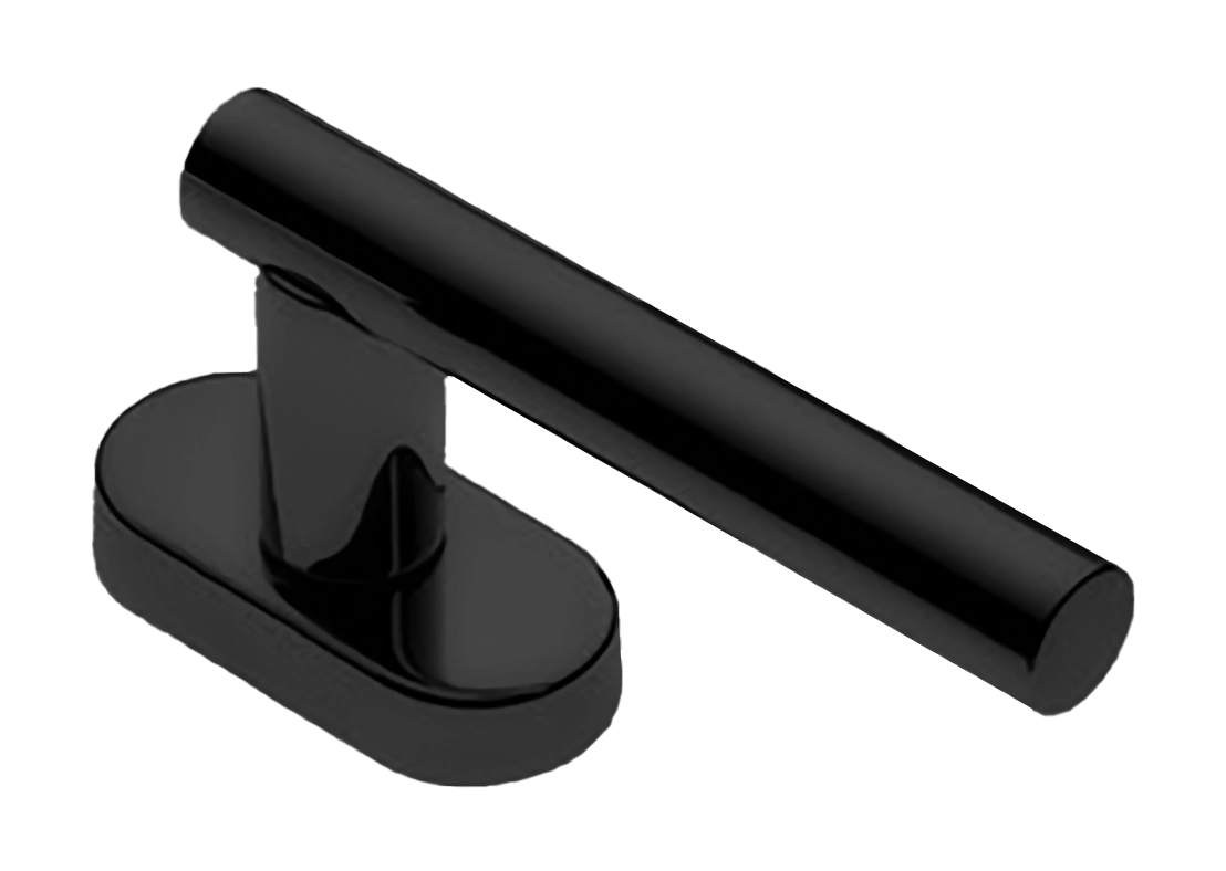 Ручка дверная Morelli CALLA W1 NERO-ST оконная с 4-х позицион. механизмом цвет чёрный soft touch