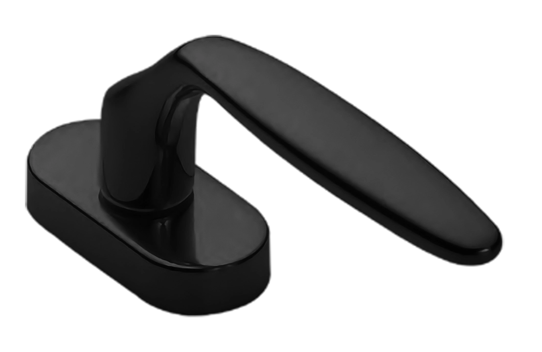 Ручка дверная DERBY W1 NERO-ST оконная с 4-х позицион. механизмом цвет черный soft touch Ручка дверная DERBY W1 NERO-ST оконная с 4-х позицион. механизмом цвет черный soft touch