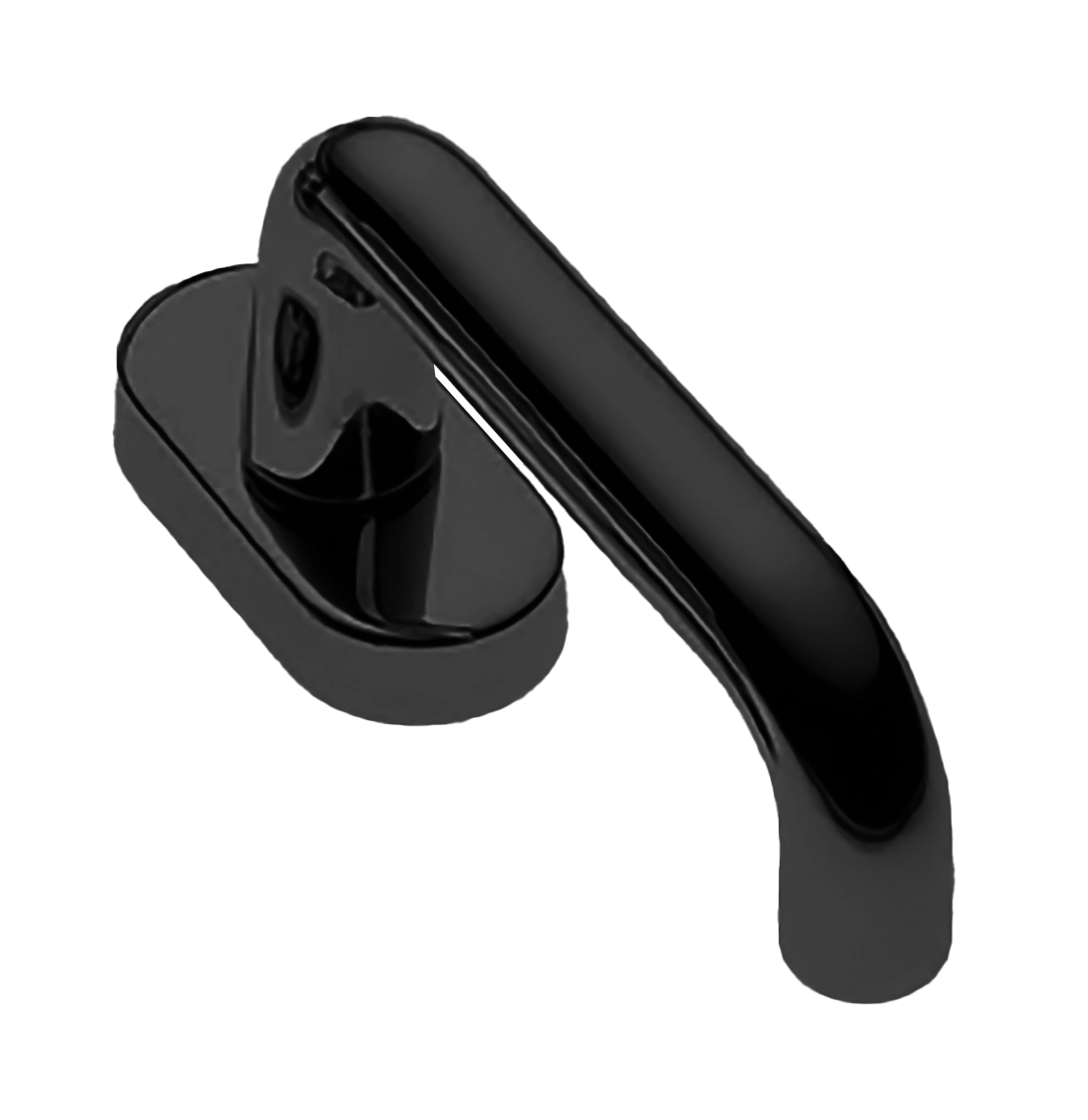 Ручка дверная IRIS W1 NERO-ST оконная с 4-х позицион. механизмом цвет черный soft touch Ручка дверная IRIS W1 NERO-ST оконная с 4-х позицион. механизмом цвет черный soft touch
