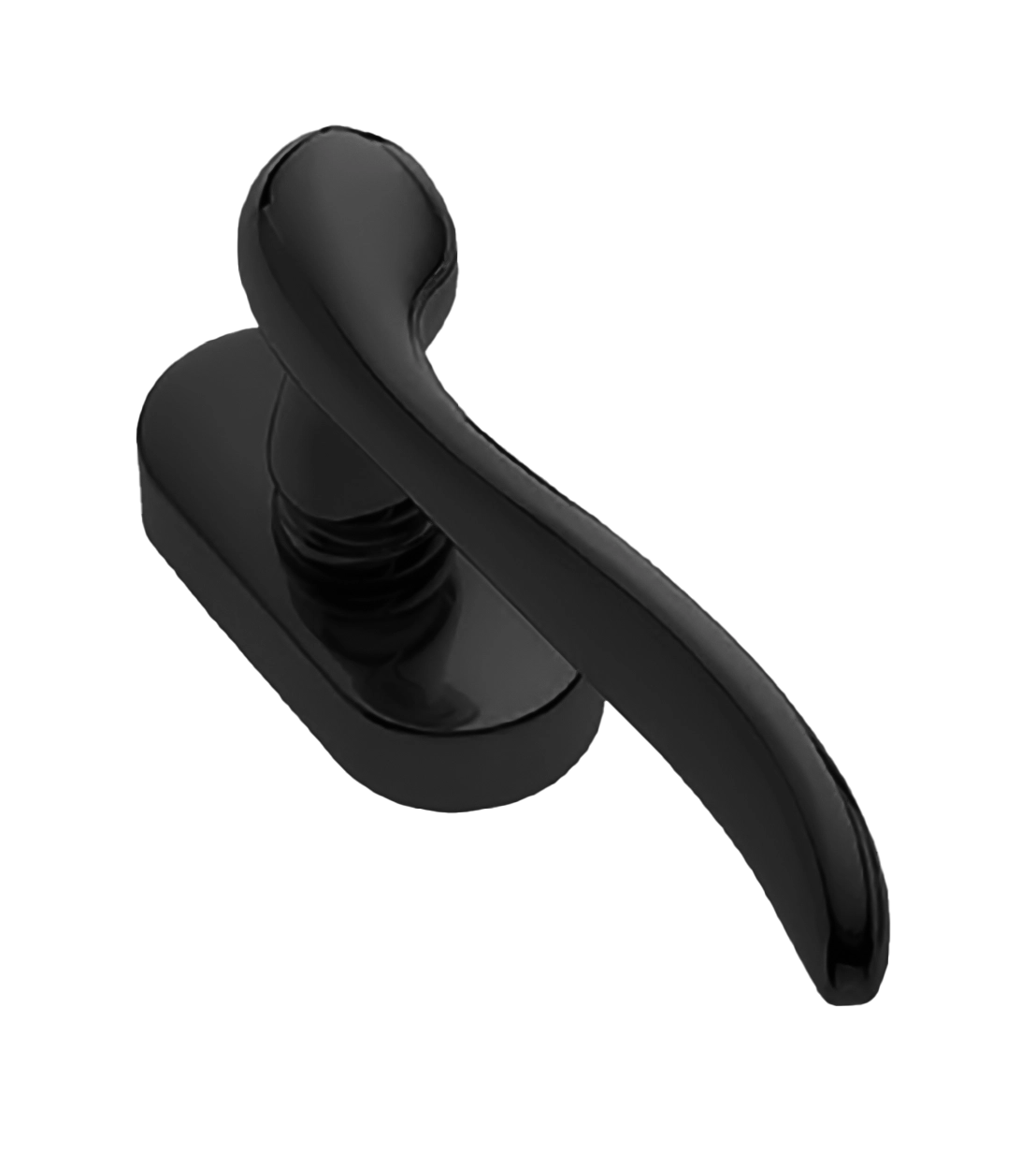 Ручка дверная TOSCANA W1 NERO-ST оконная с 4-х позицион. механизмом цвет черный soft touch Ручка дверная TOSCANA W1 NERO-ST оконная с 4-х позицион. механизмом цвет черный soft touch