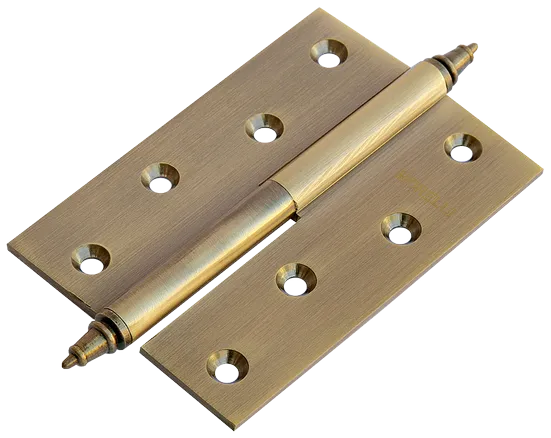 Петля карточная латунная разъемная MB 100X70X3 AB L C левая с короной
