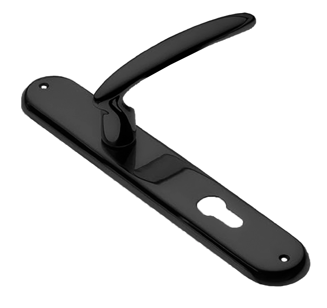 Ручка дверная FLAMINGO PL NERO-ST на планке цвет черный soft touch Ручка дверная FLAMINGO PL NERO-ST на планке цвет черный soft touch