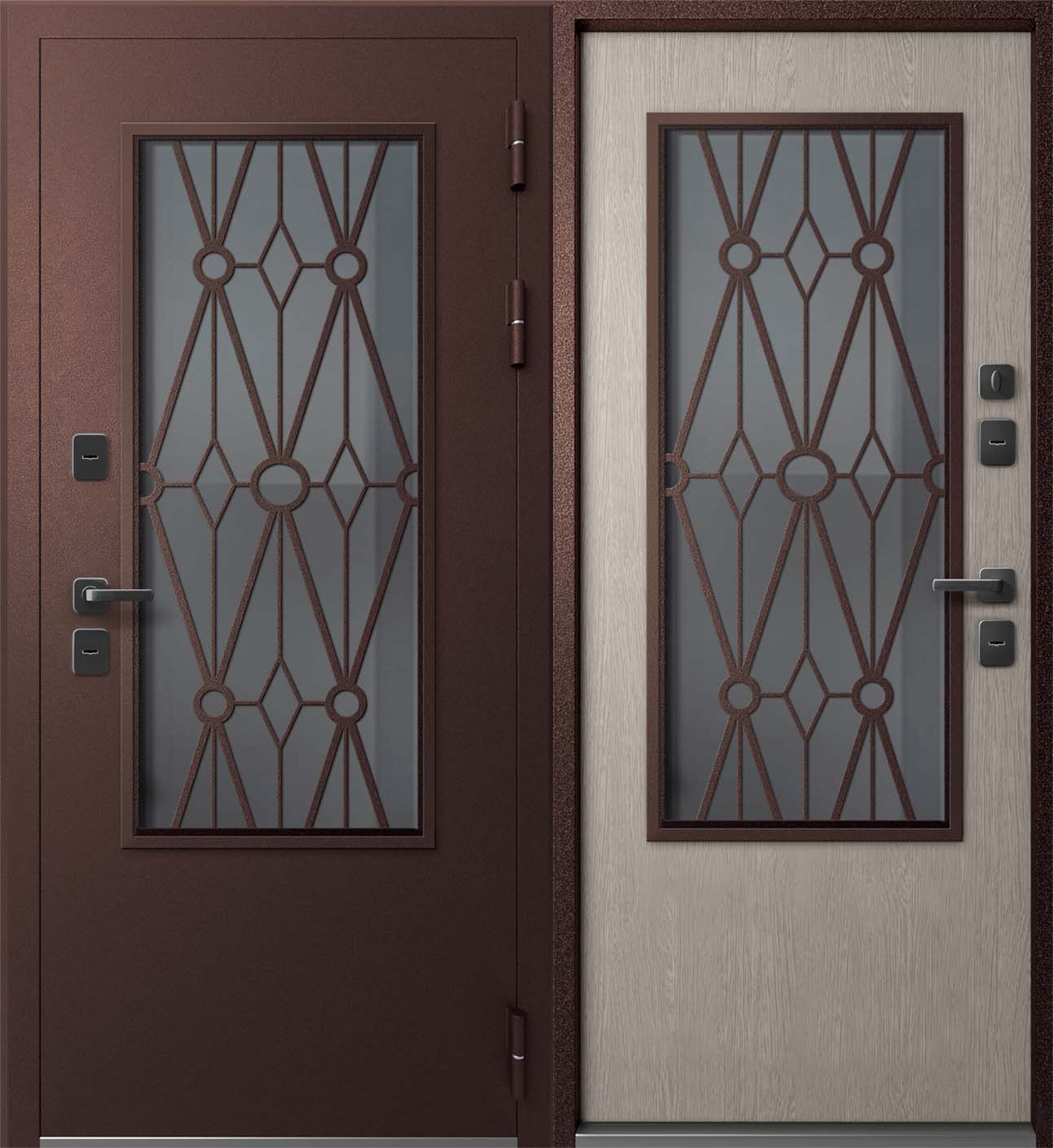 Входная дверь с терморазрывом Мегатрон Termo-2 со стеклом