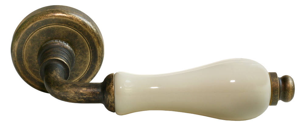 Ручка дверная CERAMICA CC-3 OBA/CHAMP раздельная на круглой розетке Ручка дверная CERAMICA CC-3 OBA/CHAMP раздельная на круглой розетке