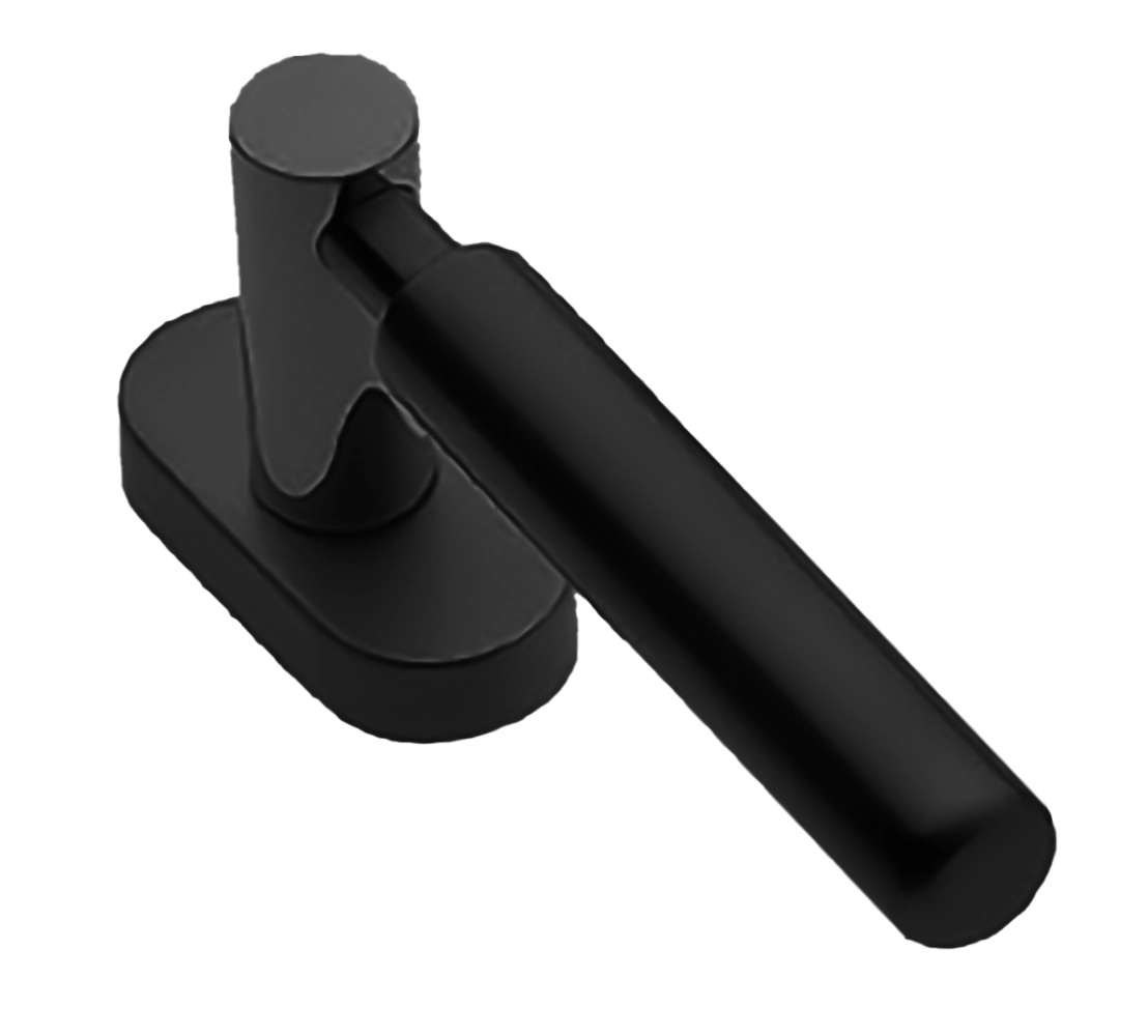 Ручка дверная CLOUD W1 NERO-ST оконная с 4-х позицион. механизмом цвет черный soft touch Ручка дверная CLOUD W1 NERO-ST оконная с 4-х позицион. механизмом цвет черный soft touch