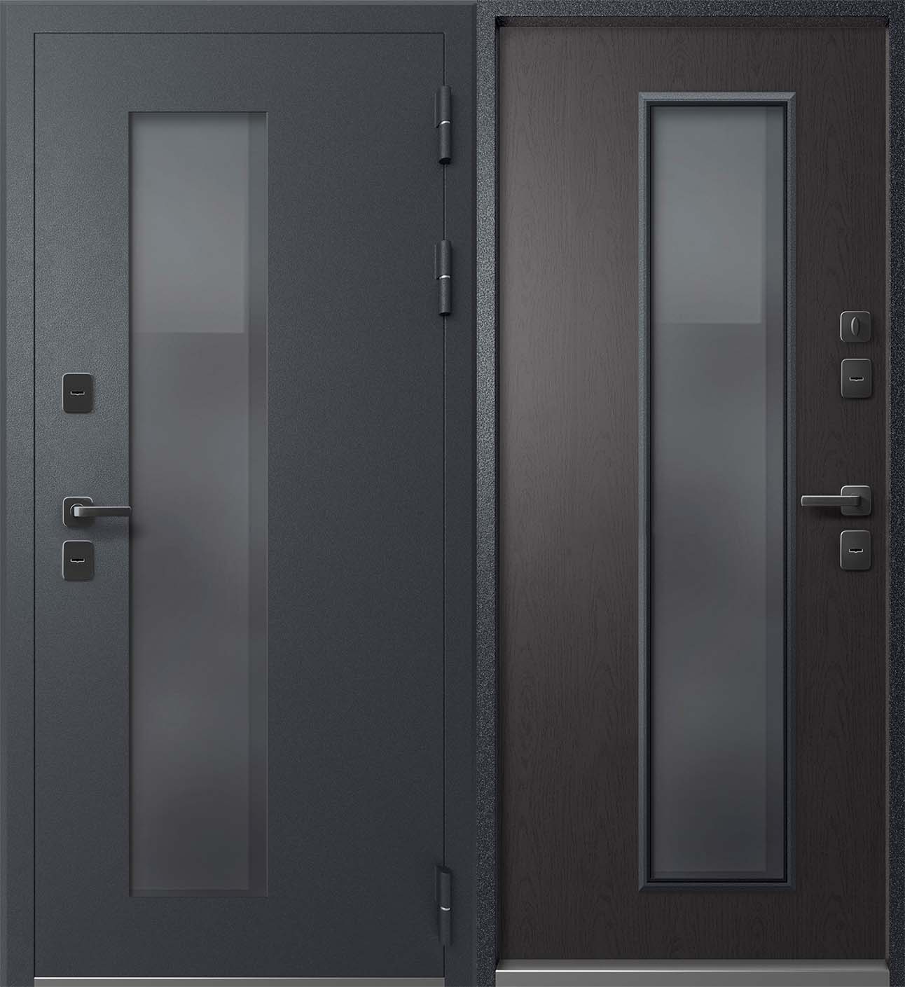 Входная дверь с терморазрывом Мегатрон Termo-3 со стеклом