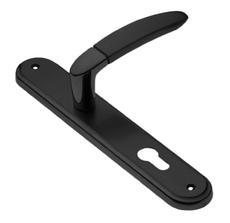 Ручка дверная SAIL PL NERO-ST на планке цвет черный soft touch Ручка дверная SAIL PL NERO-ST на планке цвет черный soft touch
